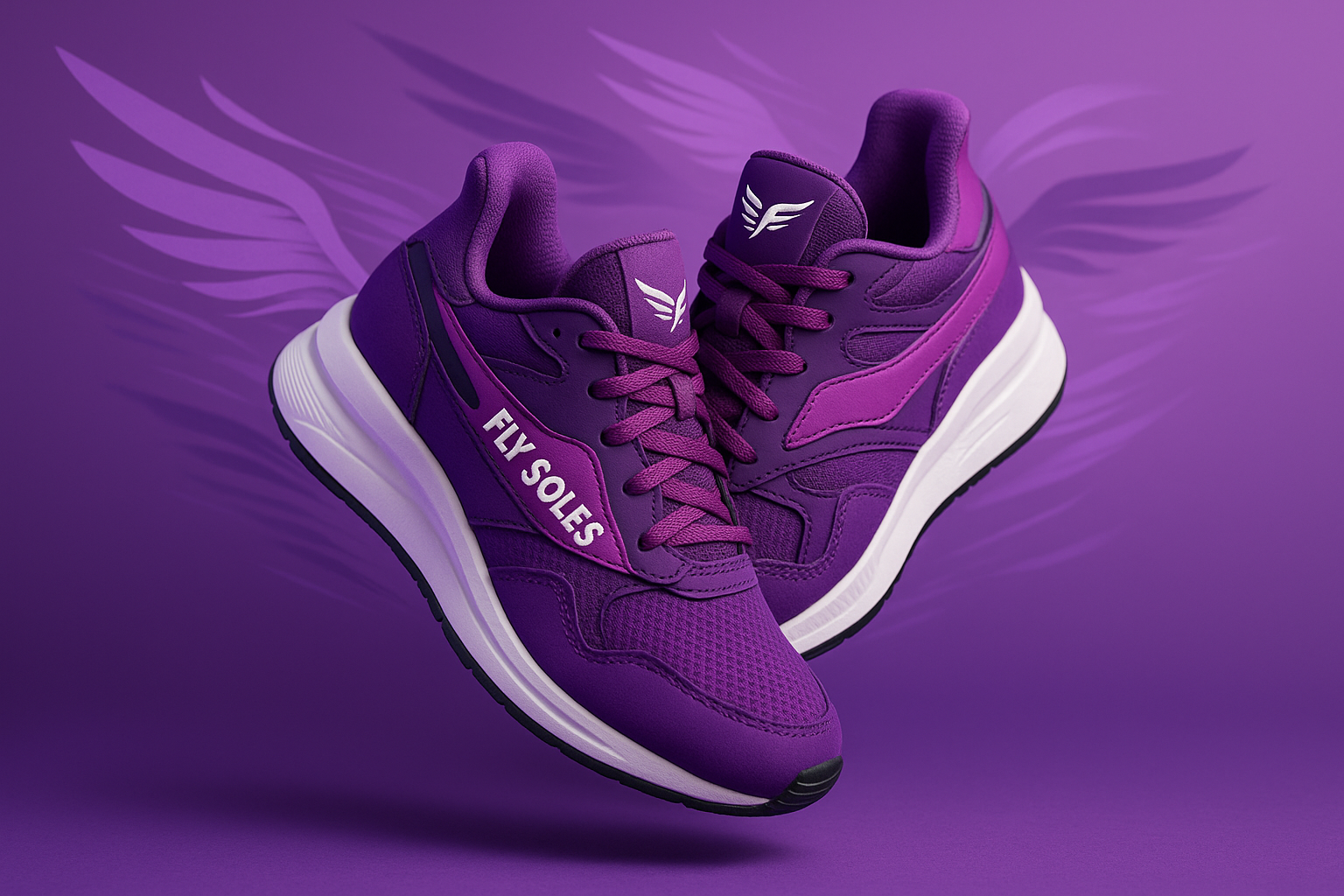 purple fly soles